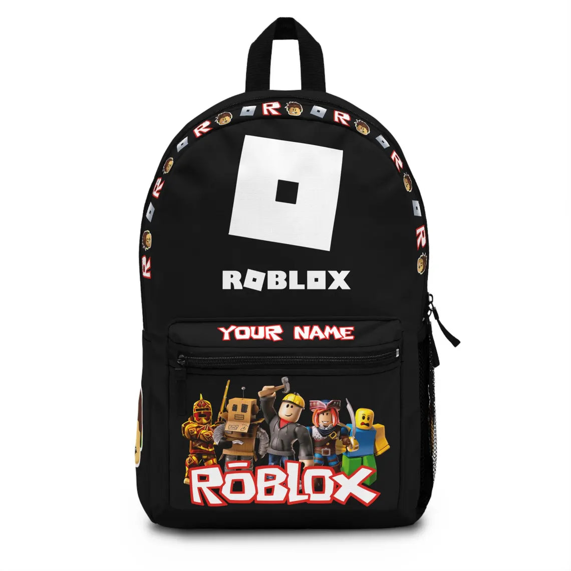 Personalized Roblox Backpack Team Black